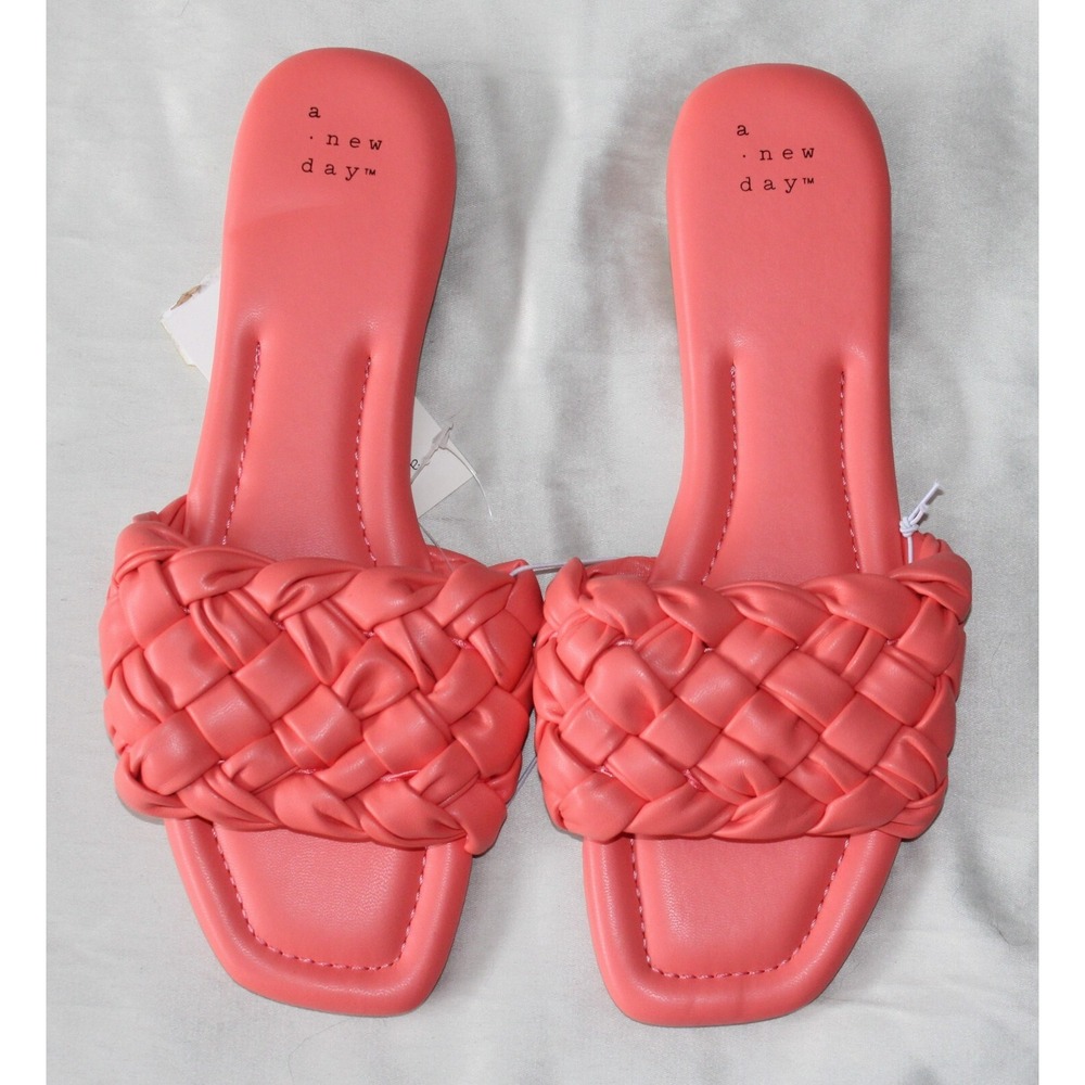 Women's Carissa Woven Slide Sandals - A New Day - Pink - Size 7.5 - BRAND NEW